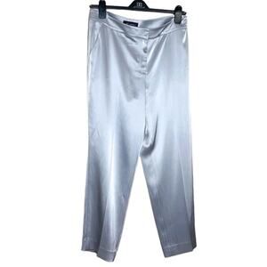 St. John by Marie Gray Collection Silver Gray Trouser High Waist Pants Size 10